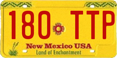 NM license plate 180TTP