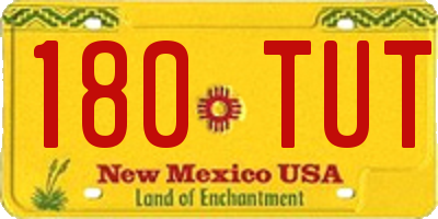 NM license plate 180TUT