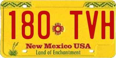 NM license plate 180TVH