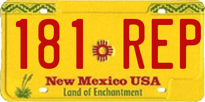 NM license plate 181REP