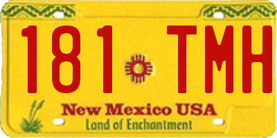 NM license plate 181TMH