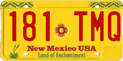 NM license plate 181TMQ