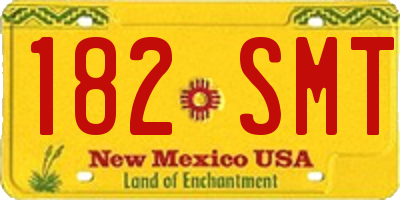NM license plate 182SMT