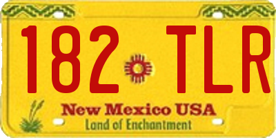 NM license plate 182TLR