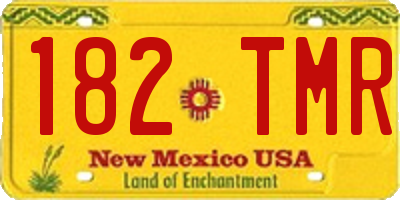 NM license plate 182TMR
