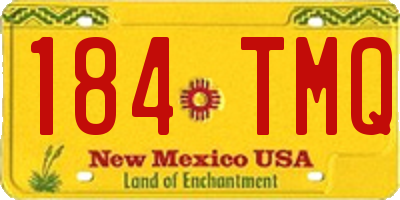 NM license plate 184TMQ
