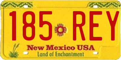 NM license plate 185REY