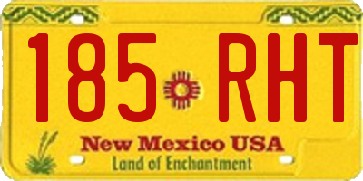 NM license plate 185RHT