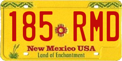 NM license plate 185RMD
