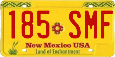 NM license plate 185SMF