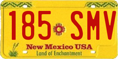 NM license plate 185SMV