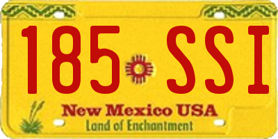 NM license plate 185SSI