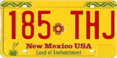 NM license plate 185THJ