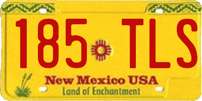 NM license plate 185TLS