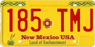 NM license plate 185TMJ