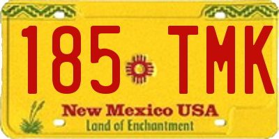 NM license plate 185TMK