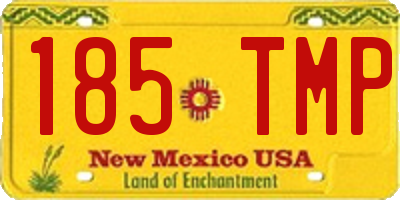 NM license plate 185TMP