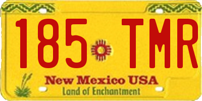 NM license plate 185TMR