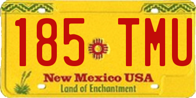 NM license plate 185TMU