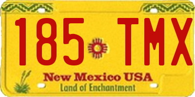NM license plate 185TMX