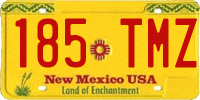 NM license plate 185TMZ