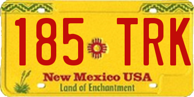 NM license plate 185TRK
