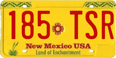 NM license plate 185TSR