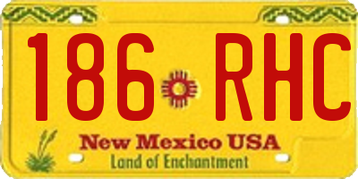 NM license plate 186RHC