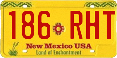 NM license plate 186RHT