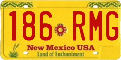 NM license plate 186RMG
