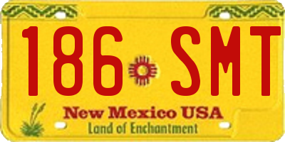 NM license plate 186SMT