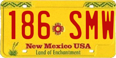 NM license plate 186SMW