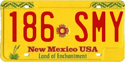 NM license plate 186SMY
