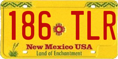 NM license plate 186TLR