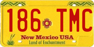 NM license plate 186TMC