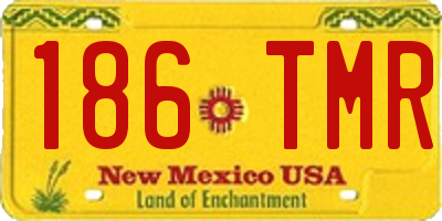 NM license plate 186TMR