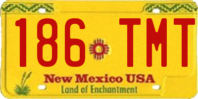 NM license plate 186TMT