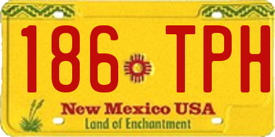 NM license plate 186TPH