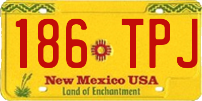 NM license plate 186TPJ