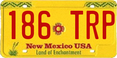 NM license plate 186TRP