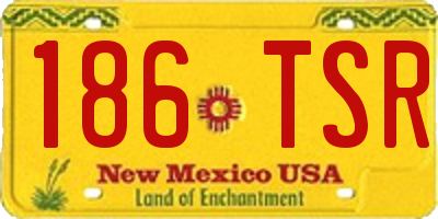 NM license plate 186TSR