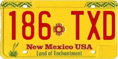 NM license plate 186TXD