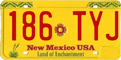 NM license plate 186TYJ