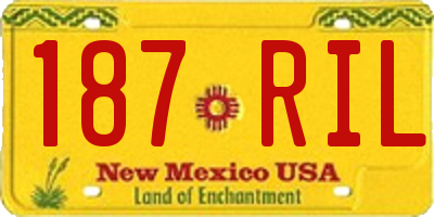 NM license plate 187RIL