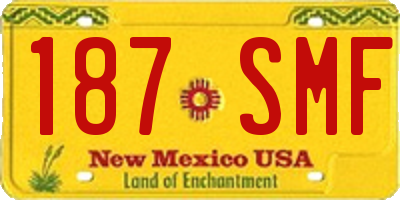 NM license plate 187SMF