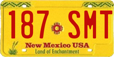 NM license plate 187SMT
