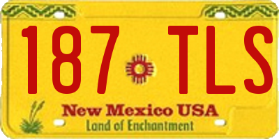 NM license plate 187TLS
