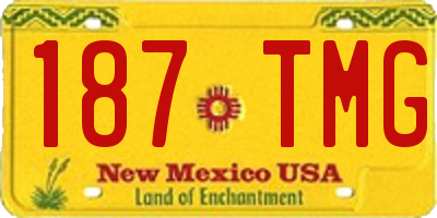 NM license plate 187TMG
