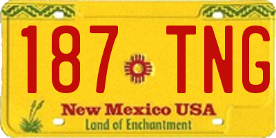 NM license plate 187TNG
