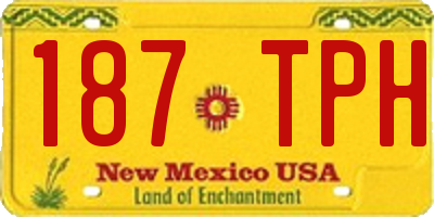 NM license plate 187TPH